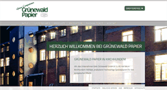 Desktop Screenshot of gruenewald-papier.de